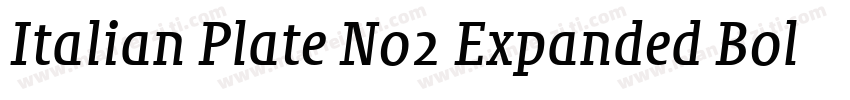 Italian Plate No2 Expanded Bold字体转换